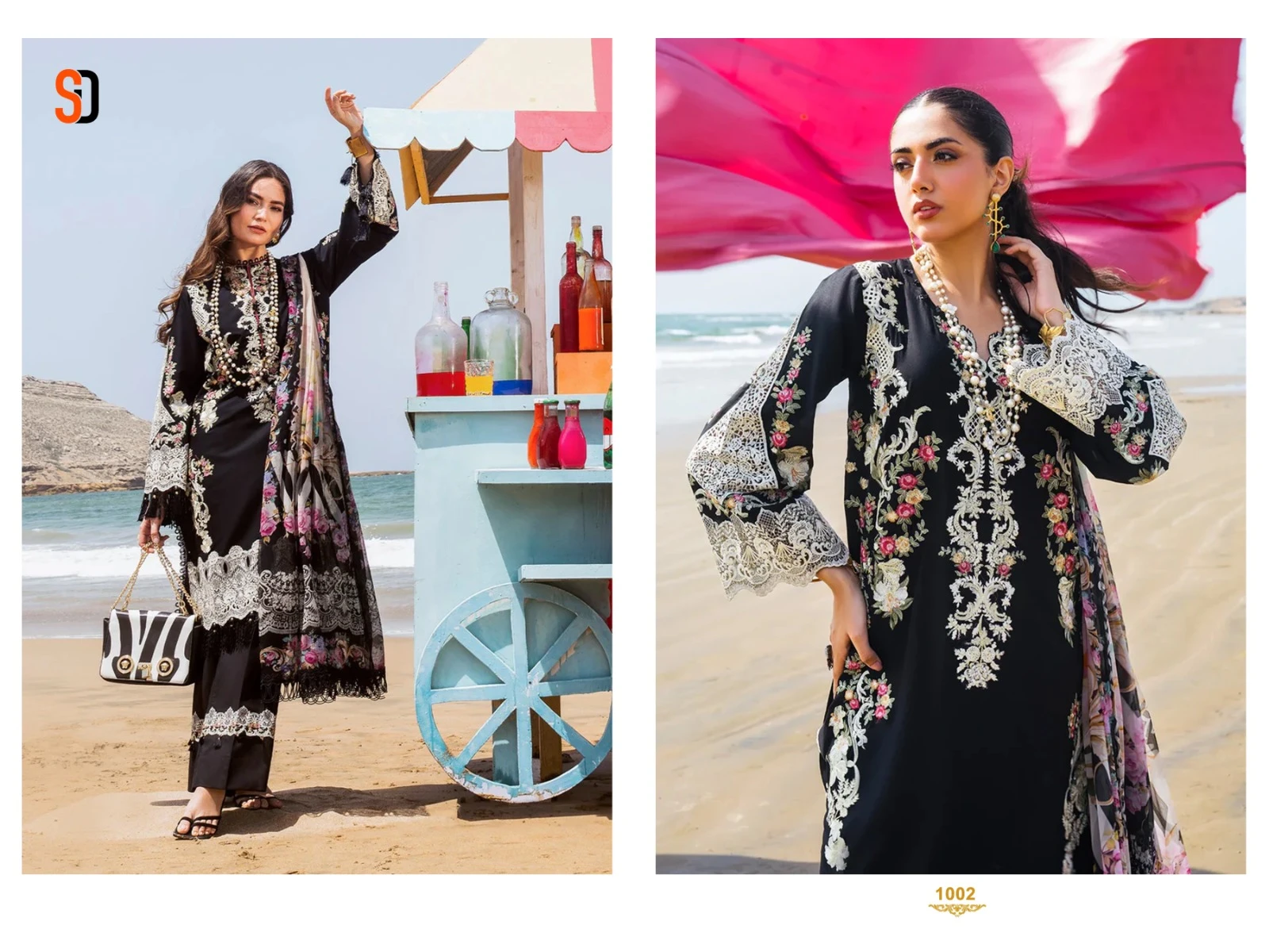Shraddha Designer Rangrasiya Vol 1 Pure Cotton Wholesale Pakistani Salwar Suit Catalog — Wholesale Pakistani Suits, MPA wholesale from Surat - Gallery Image 5